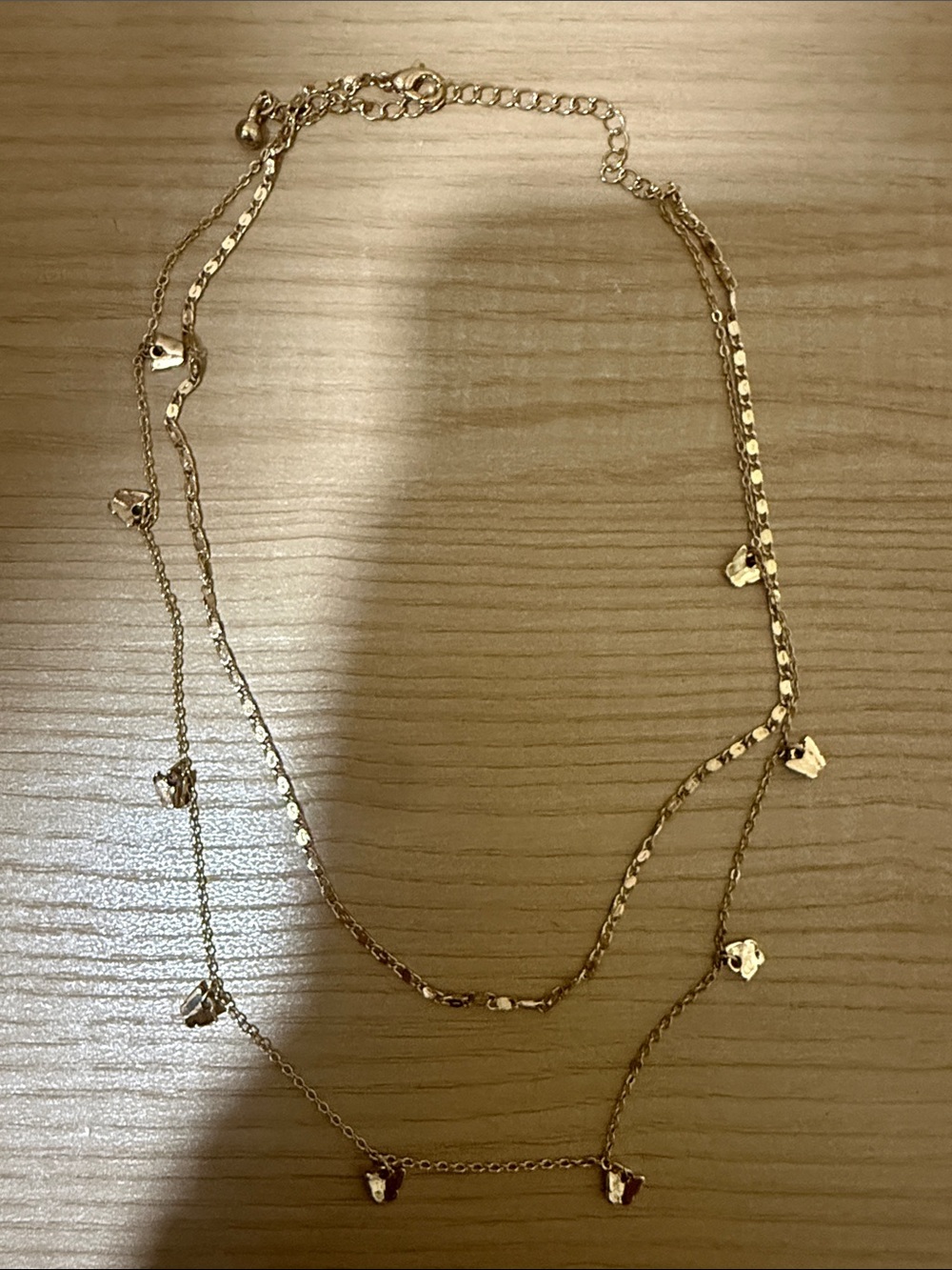 NWOT Double Layered Butterfly Necklace